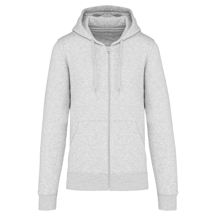 Sudadera ecológica con capucha y cremallera para hombre