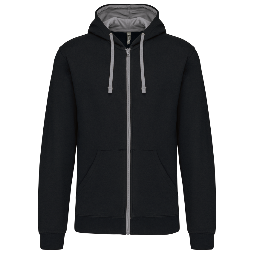 Sudadera con capucha en contraste