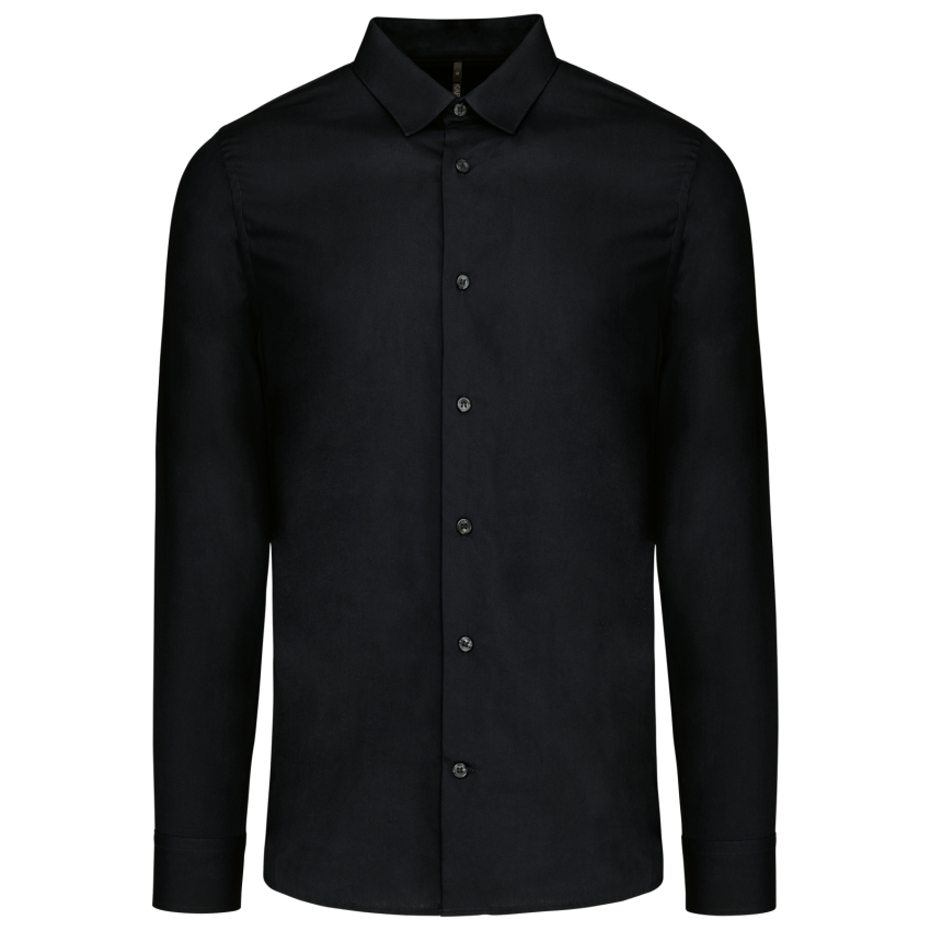 Camisa de hombre de popelina de manga larga