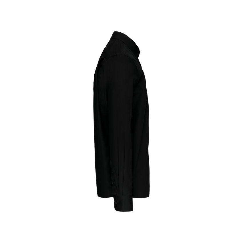 Camisa de manga larga de popelina de fácil cuidado
