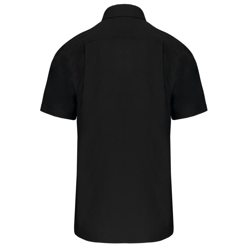Camisa de manga corta de popelina fácil de cuidar