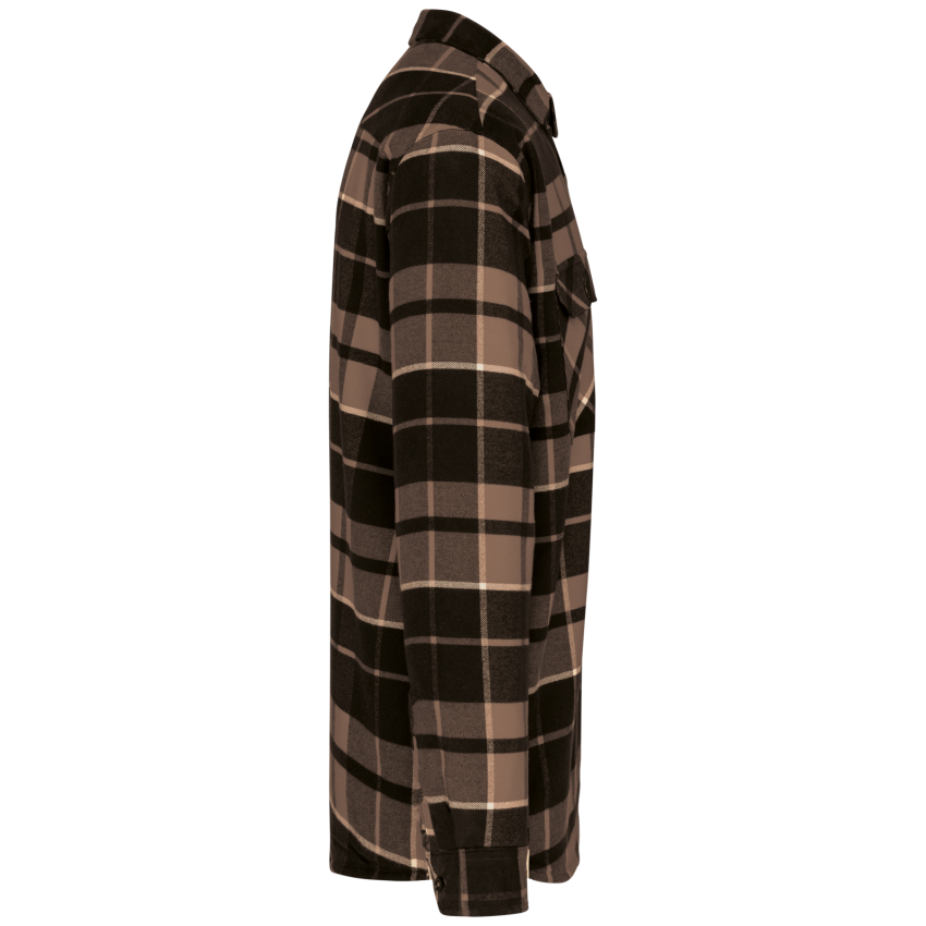 Camisa de cuadros con forro de borreguito