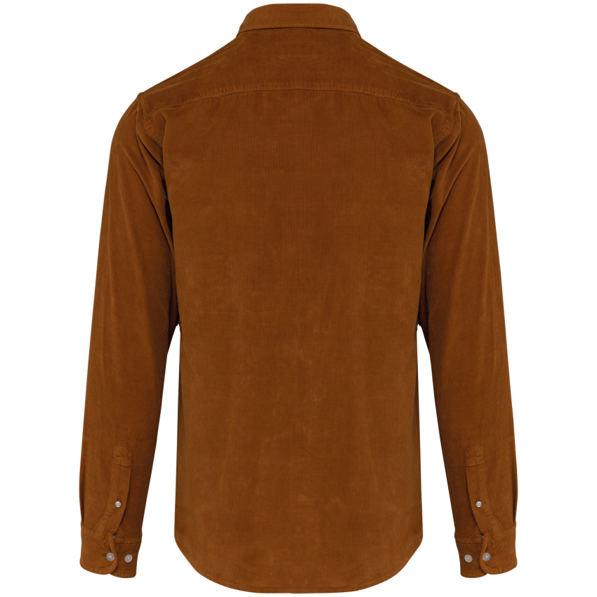 Camisa de hombre de pana de manga larga