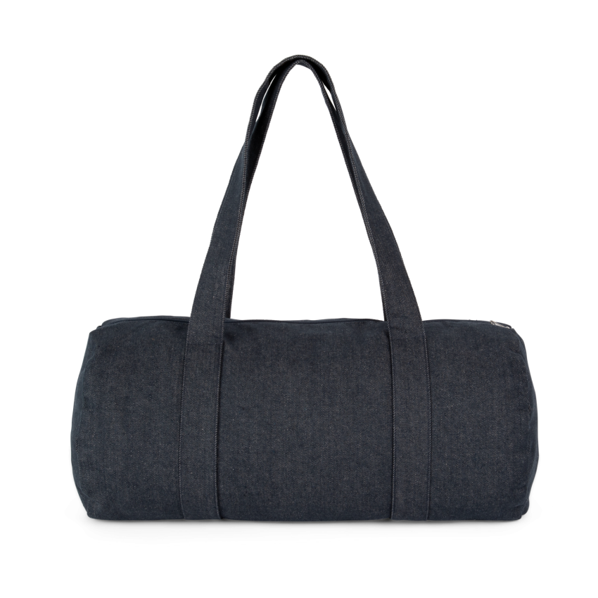 Cylindrical denim bag