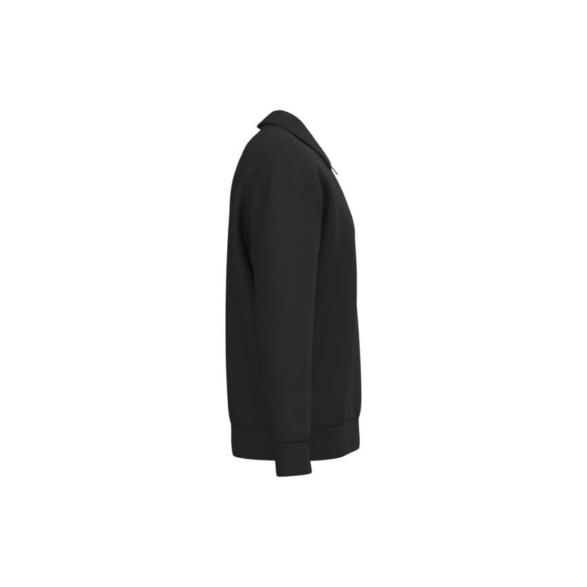 Sudadera eco-responsable 1/2 cremallera con cuello tipo polo con hombros caídos unisex