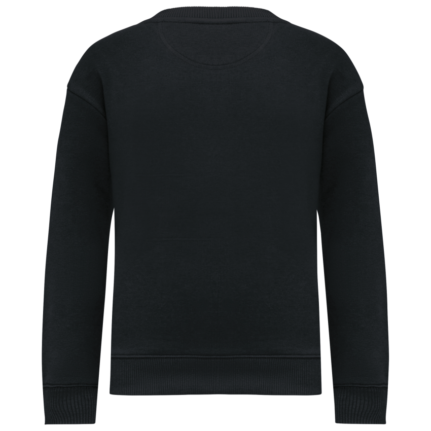 Sudadera eco-responsable de cuello redondo oversize para niño