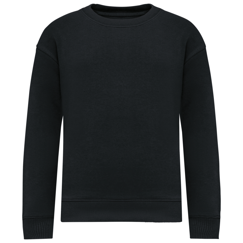 Sudadera eco-responsable de cuello redondo oversize para niño