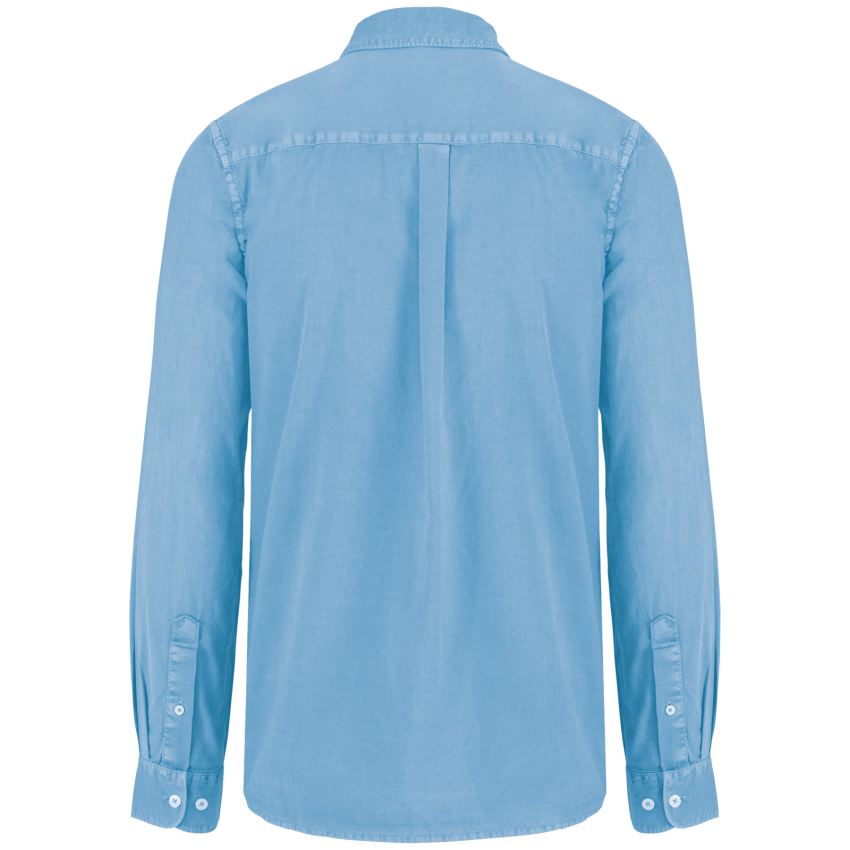 Camisa eco-responsable con aspecto lavado de hombre