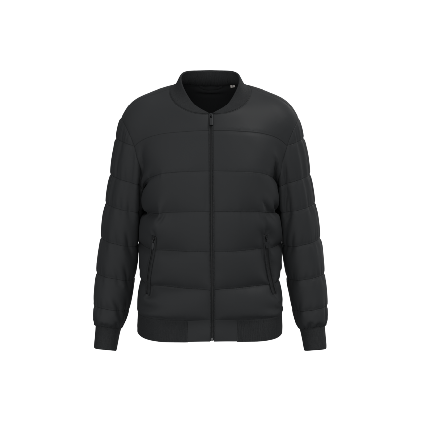 Cazadora acolchada eco-responsable con cuello Teddy unisex