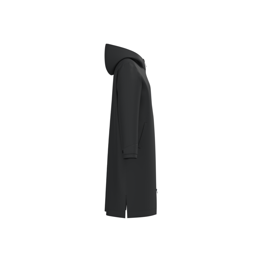 Parka larga forrada en sherpa unisex