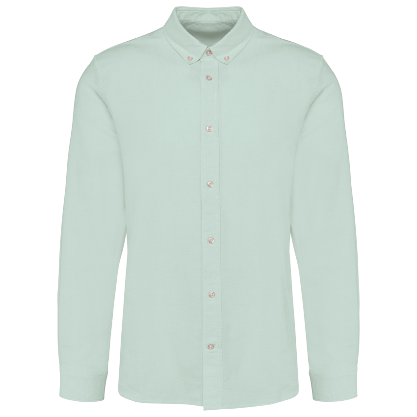 Camisa Oxford de hombre de manga larga