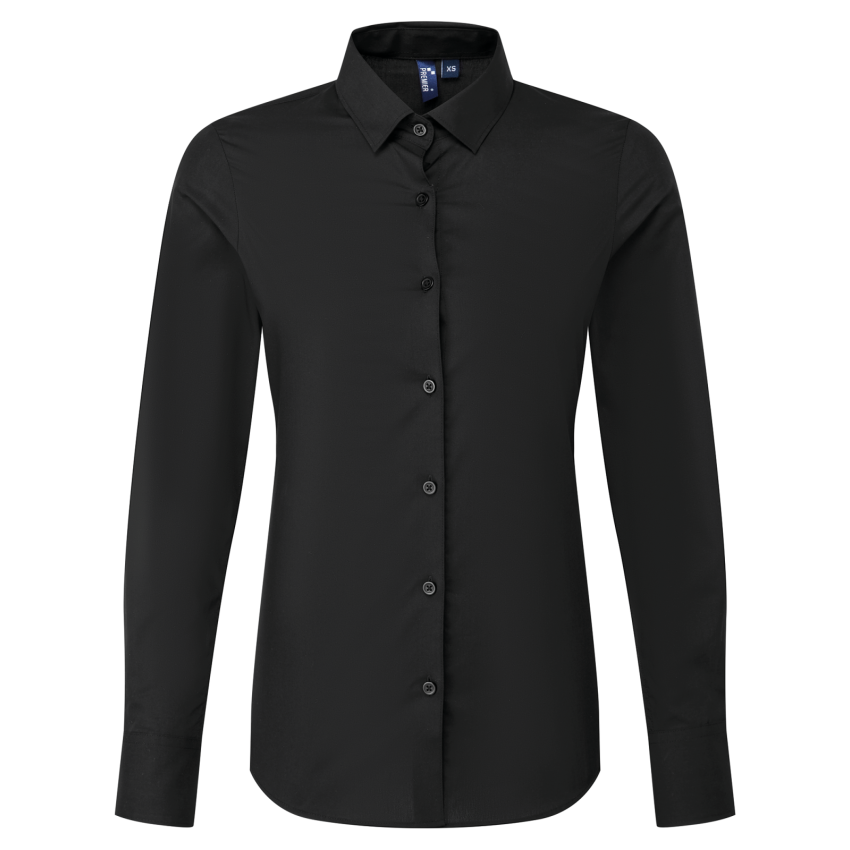 Camisa de popelina de manga larga RECYCLIGHT para mujer