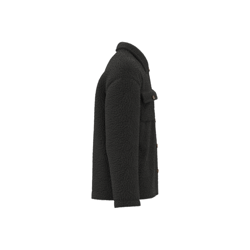 Sobrecamisa unisex de sherpa con hombros caídos