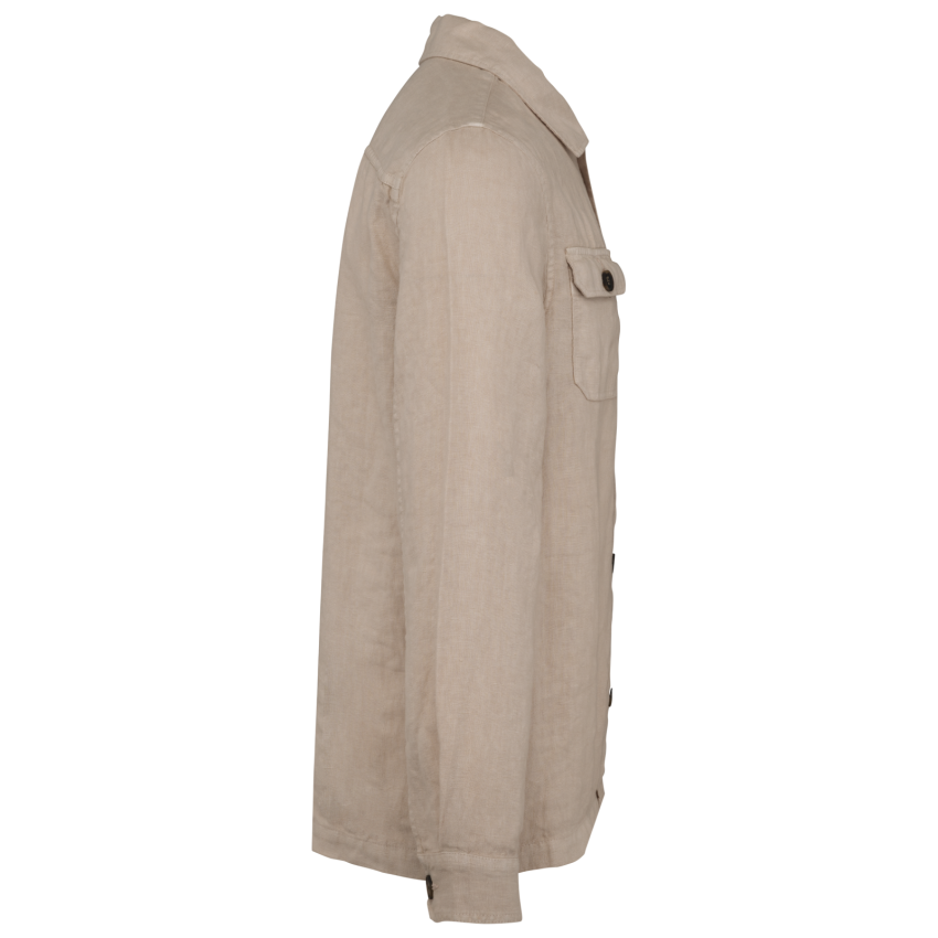Sobrecamisa de hombre con aspecto lavado de lino