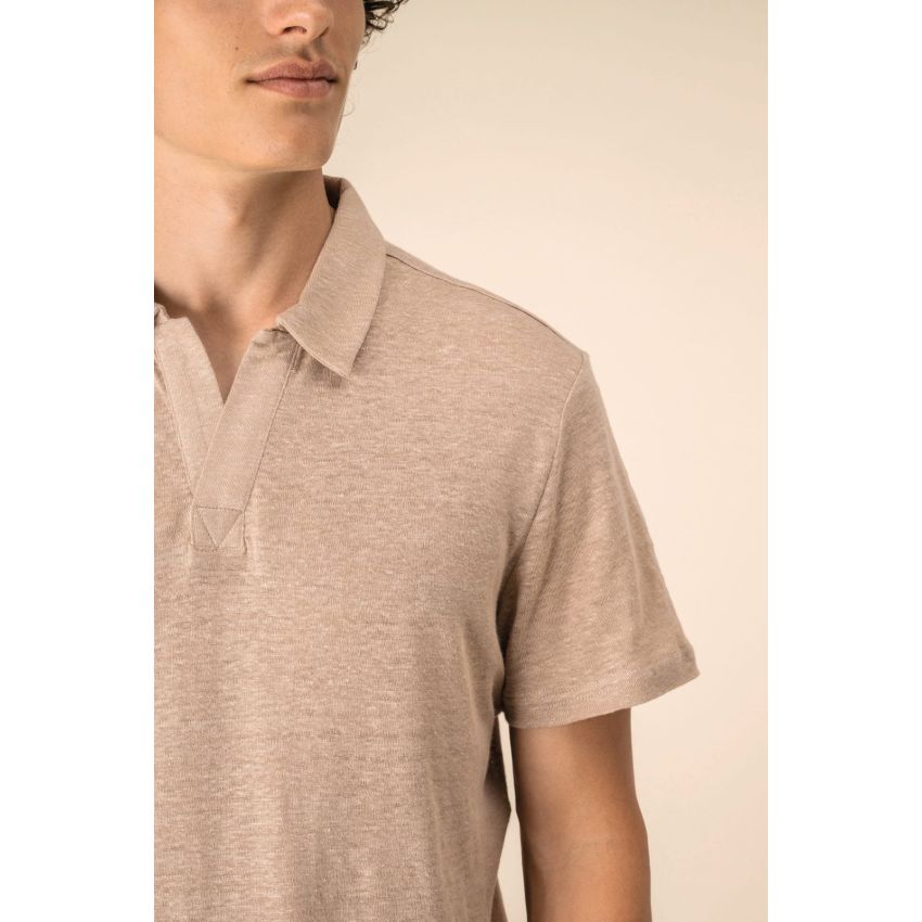 Polo de lino para hombre