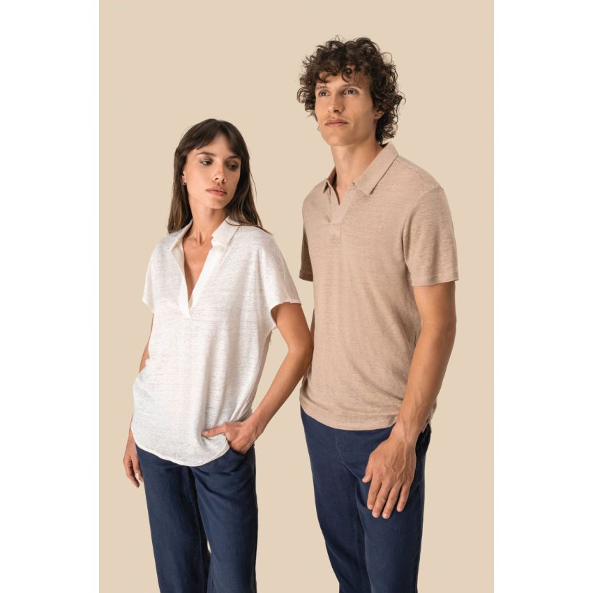 Polo de lino para hombre