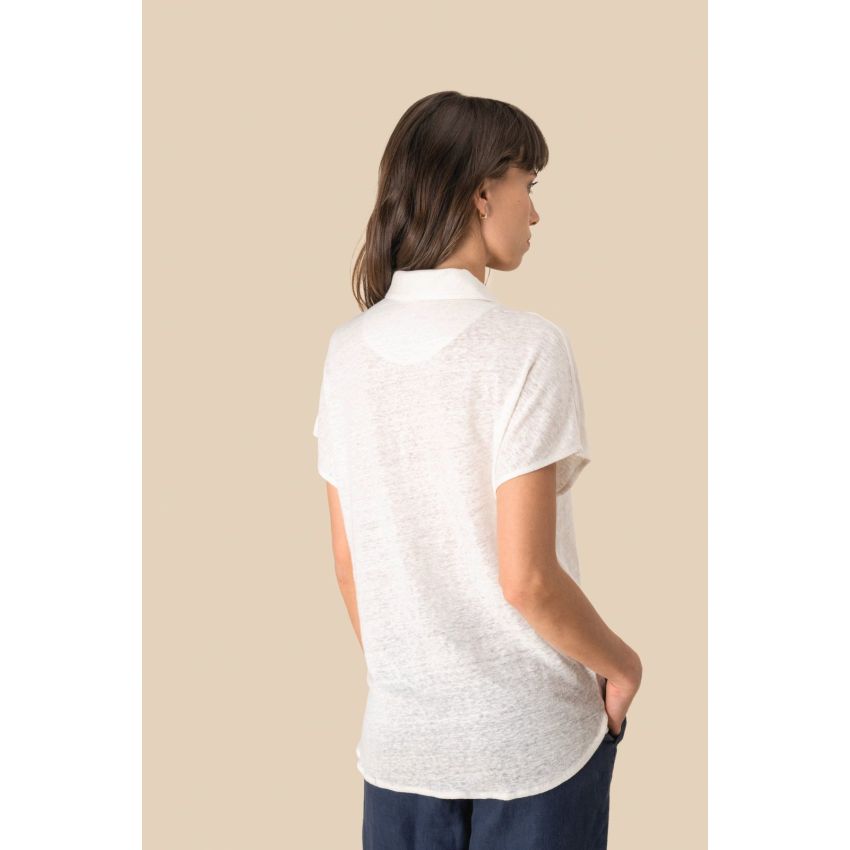 Polo de lino de mujer