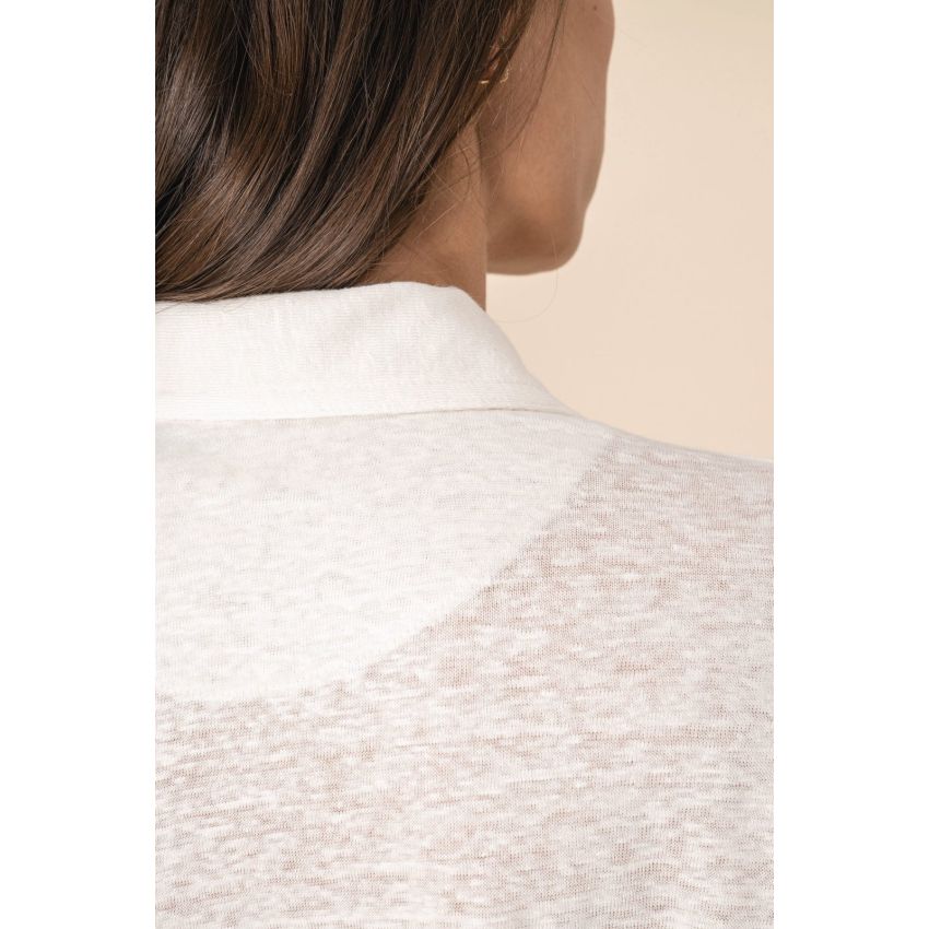 Polo de lino de mujer