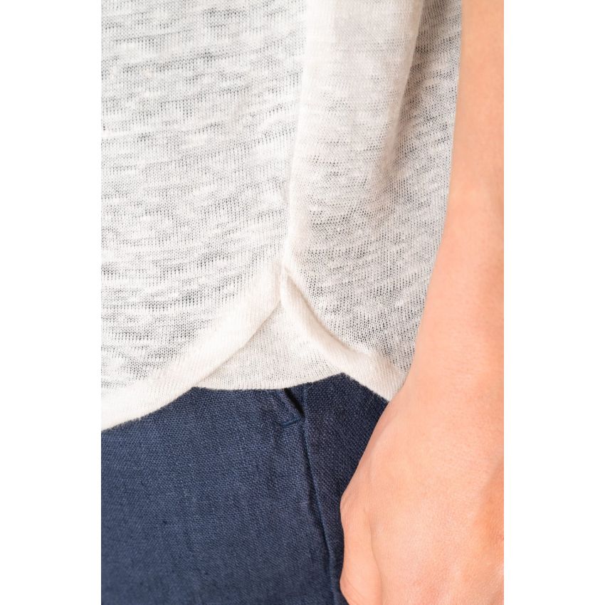 Polo de lino de mujer