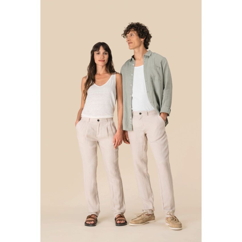 Pantalones de lino de mujer