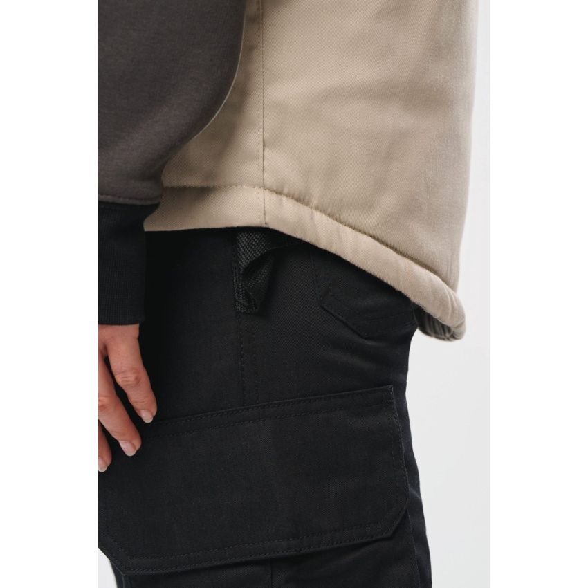 Chaleco multibolsillos acolchado unisex de poliéster/algodón