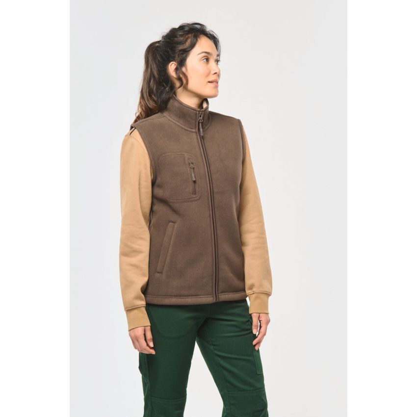 Chaleco polar con interior de borreguito unisex