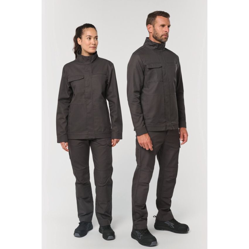 Chaqueta de trabajo unisex sin metal