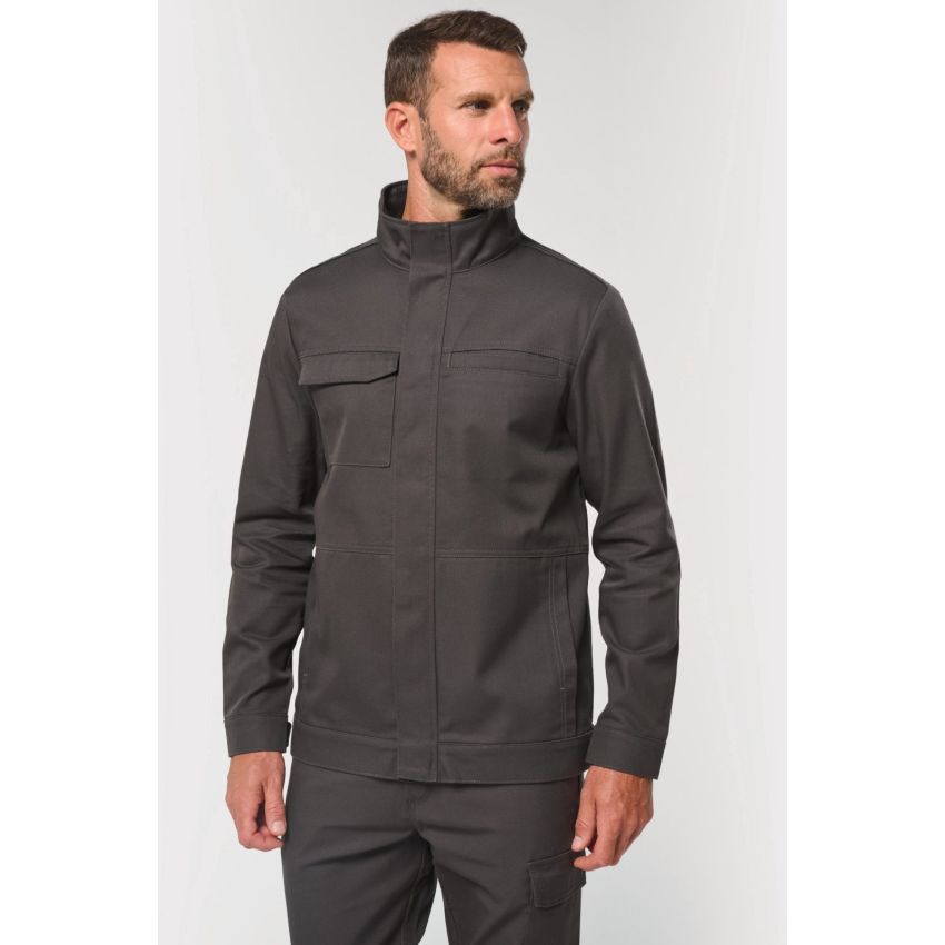 Chaqueta de trabajo unisex sin metal