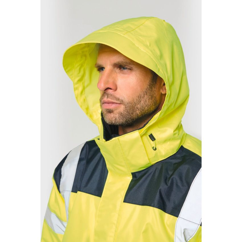 Parka de seguridad en material reciclado 4 en 1 unisex