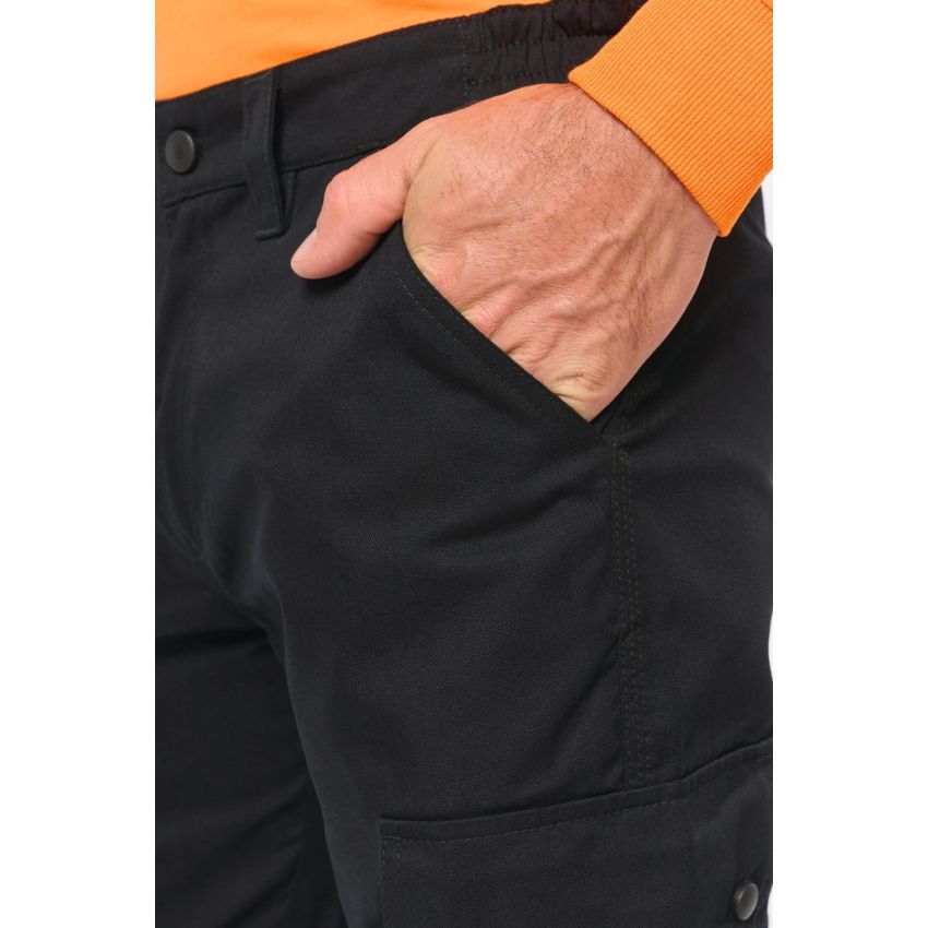 Pantalones cargo unisex con bajos elásticos