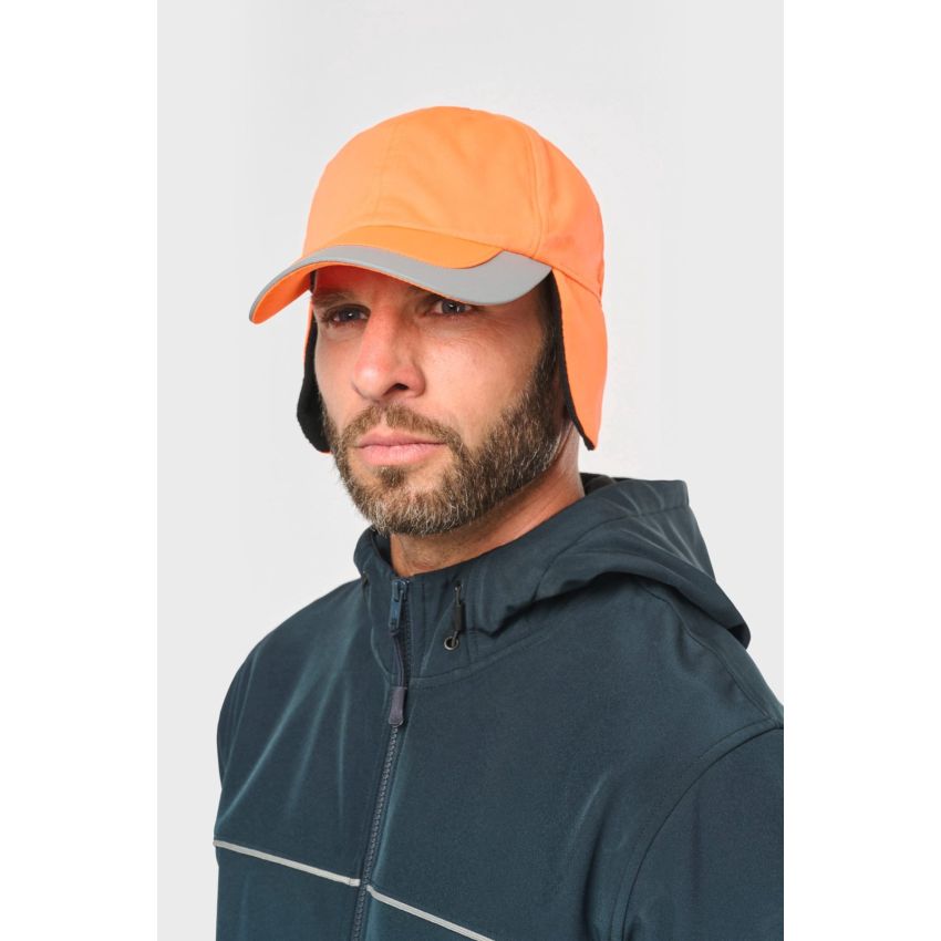 Gorra de invierno fluorescente - 6 paneles