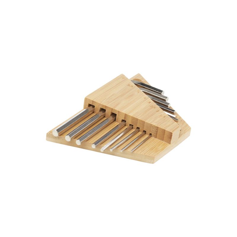 Conjunto de ferramentas com chaves sextavadas em bamboo "Allen"