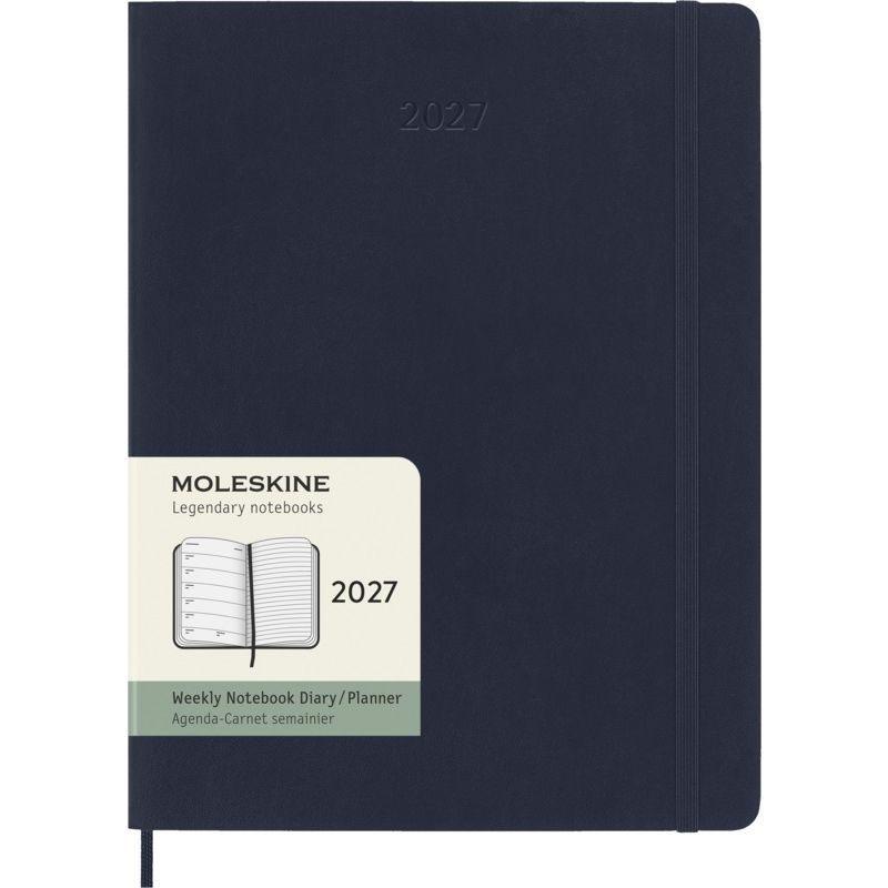 Bloc de notas de tapa blanda XL para 12 meses "Moleskine"