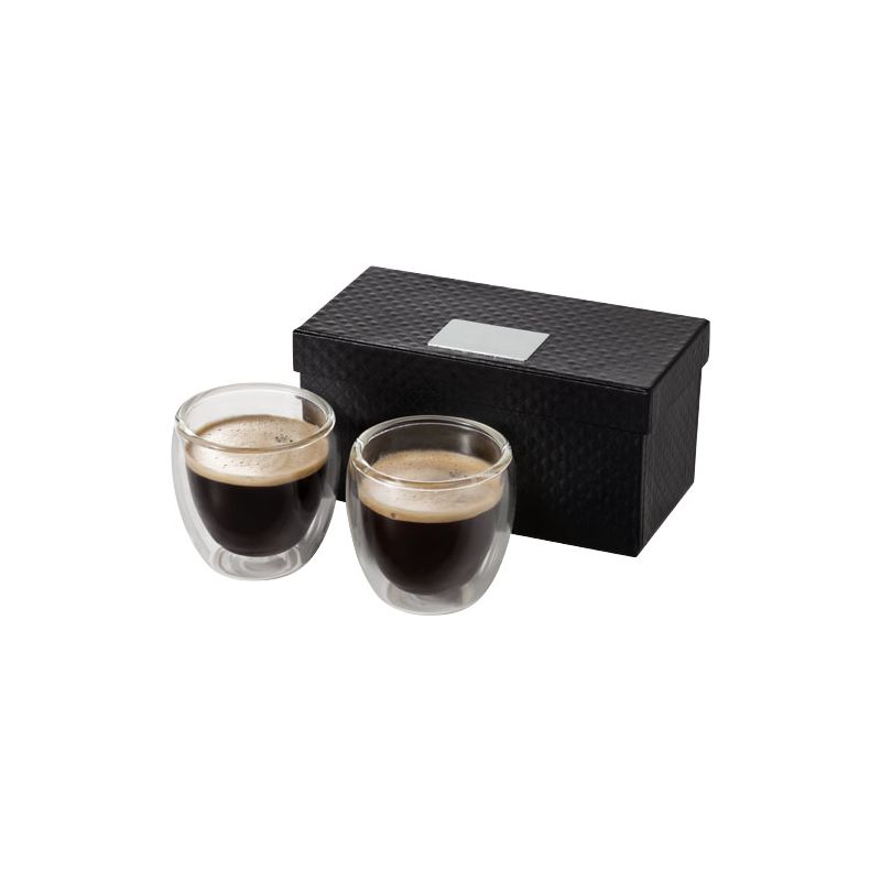 Conjunto para café expresso de 2 peças em vidro "Boda"