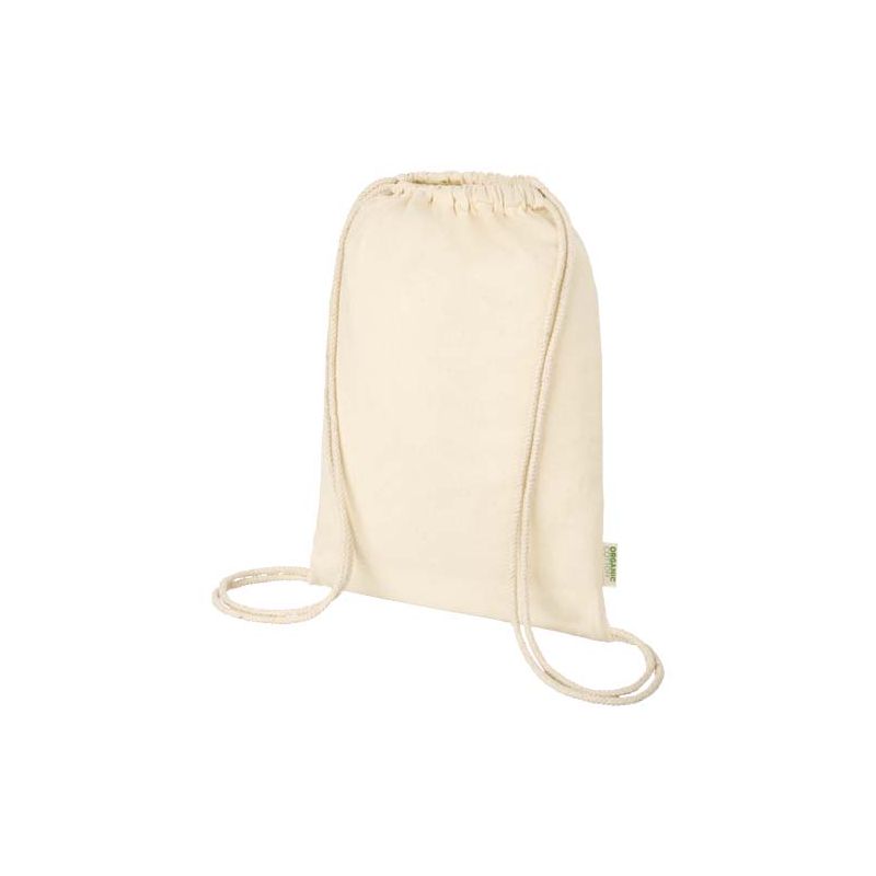 Bolsa de 5 L con cordones en material de producción biológica y OCS de 100 g/m² "Odisha".