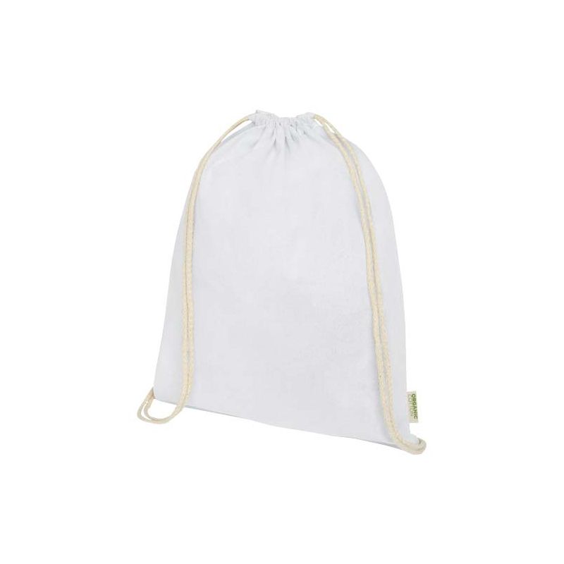 Bolsa de 5 L con cordones de material de producción biológica y OCS de 140 g/m² "Odisha"