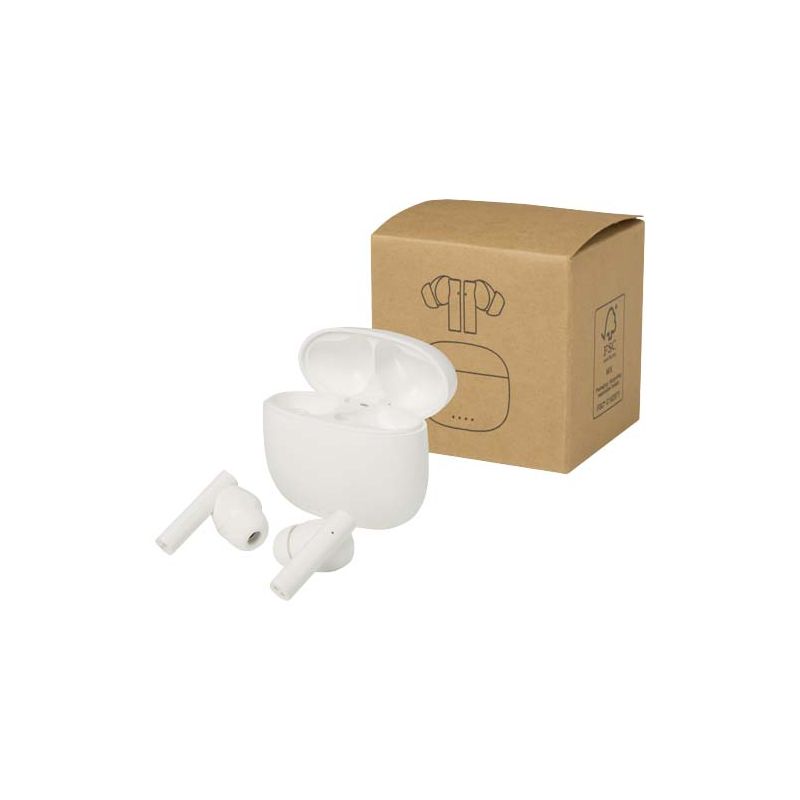 Auriculares Bluetooth® True Wireless de plástico reciclado con almohadillas de silicona "Alterf"