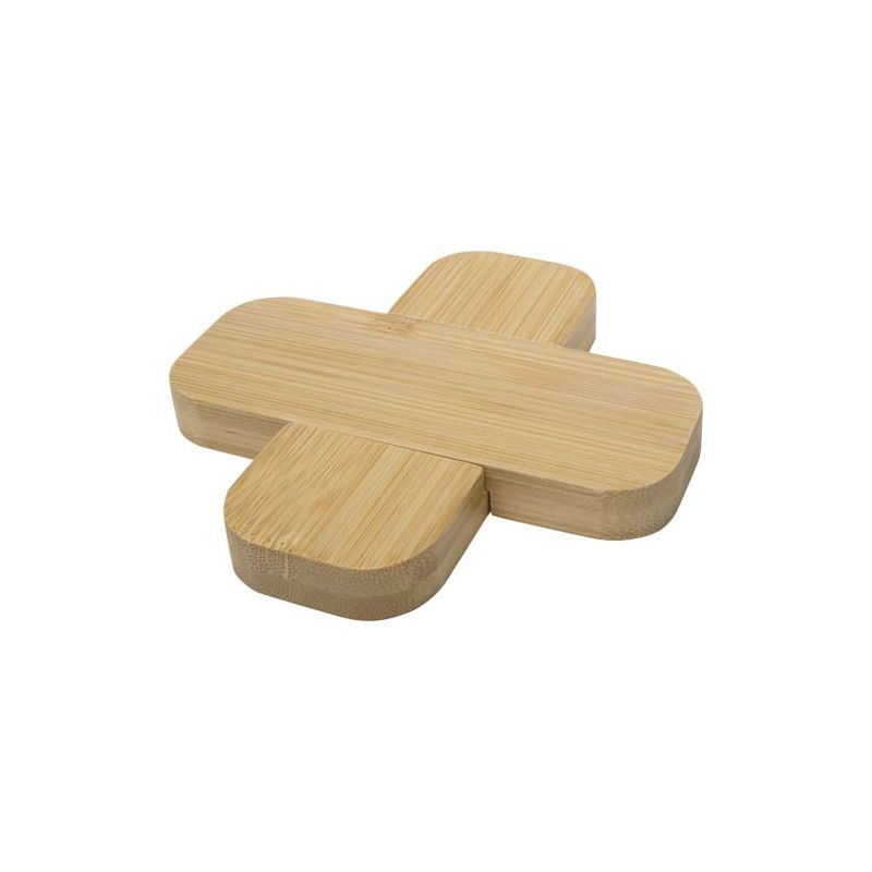 Base de bambu para panelas - pequena "Croc"