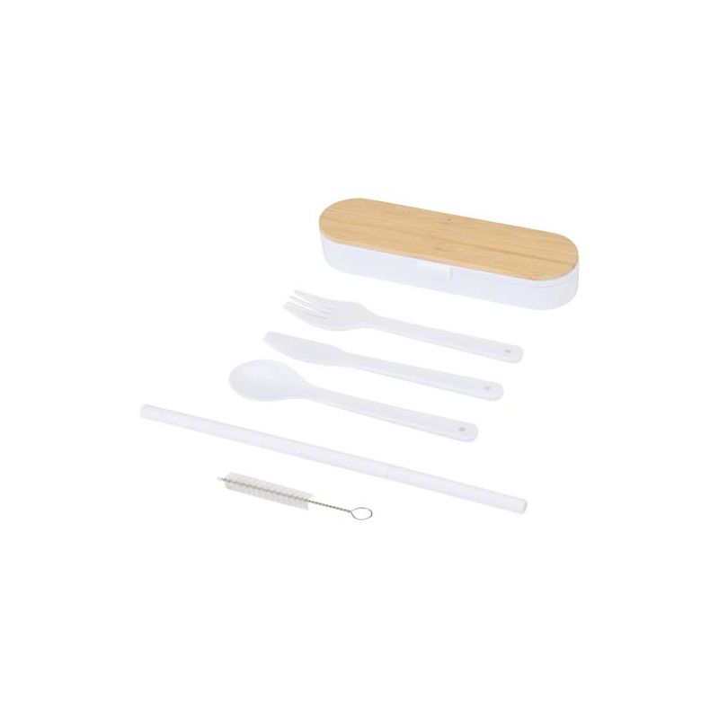 Set de cubiertos con tapa de bambú "Runa"