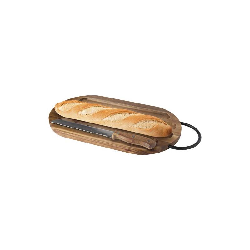 Tábua de cozinha de madeira de acácia com faca de pão "Prestige"