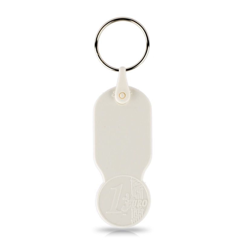 Key01 Llavero con ficha de 1,00 € para carrito, plástico PS