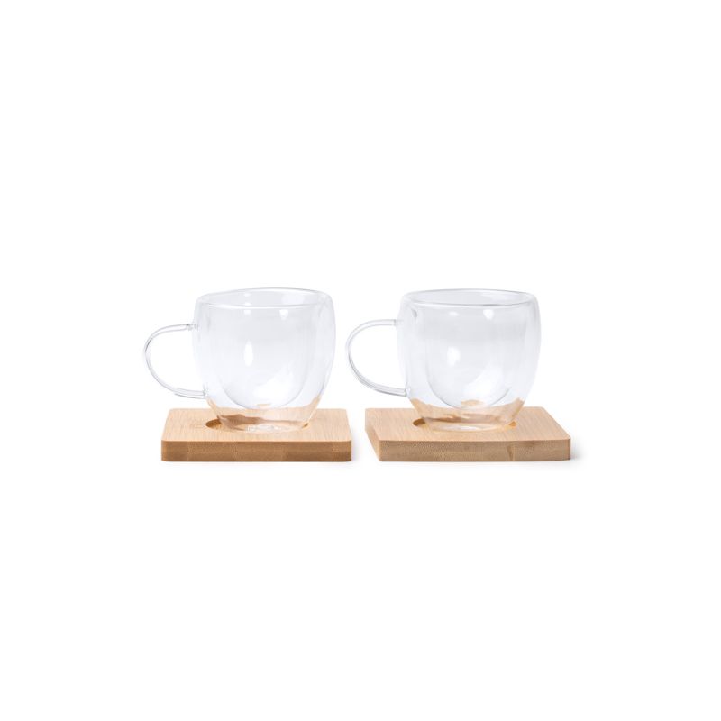 JUEGO DE TAZAS ROBUS TRANSPARENTES
