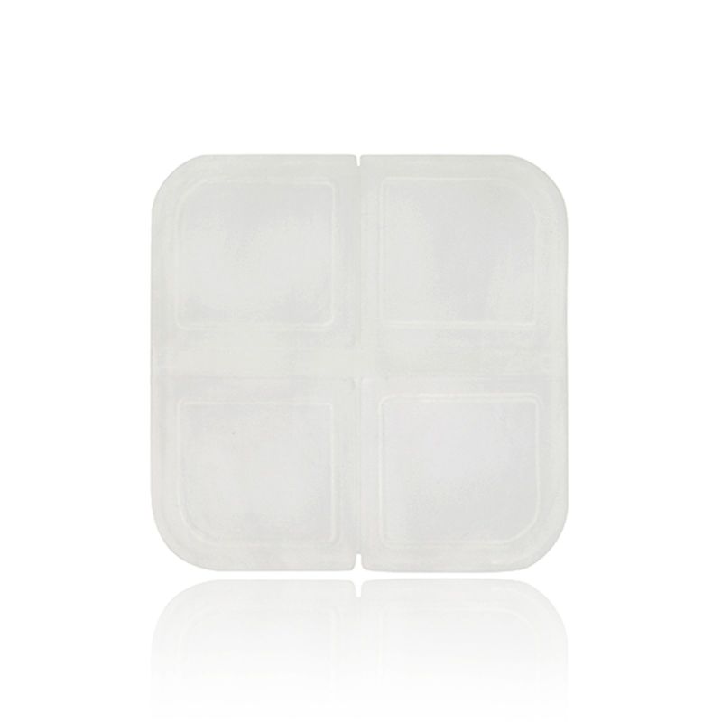 Labox Caja de comprimidos cuadrada, 4 compartimentos