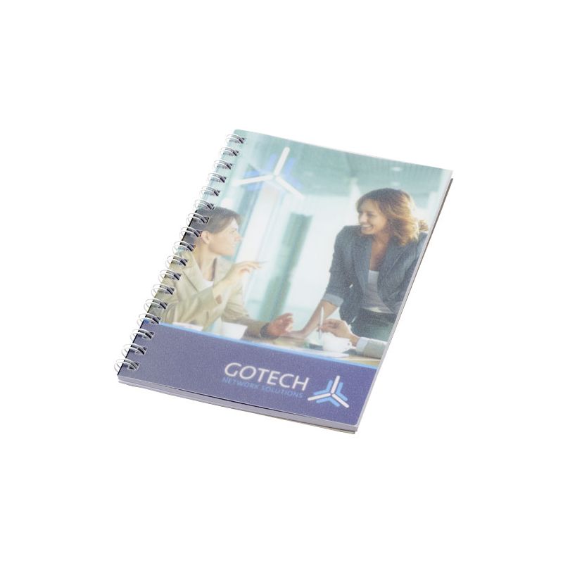 Cuaderno A6 de espiral de alambre con tapa de PP Desk-Mate®