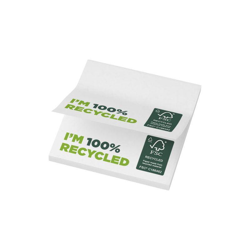 Notas adesivas recicladas 75 x 75 mm "Sticky-Mate®"