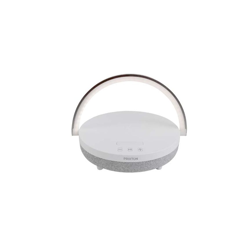 Coluna Bluetooth® 4 em 1 de 10 W com luz LED e base de carregamento sem fio "Prixton"