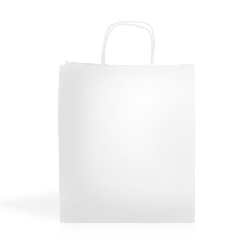 WKraft06 Saco papel kraft 90g/m2 28X32X10cm - branco