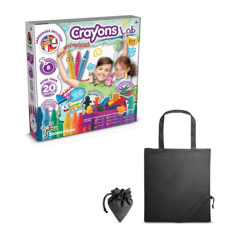 Kit Fábrica de Lápis de Cera II Juego didáctico suministrado con bolsa de regalo plegable en 190T