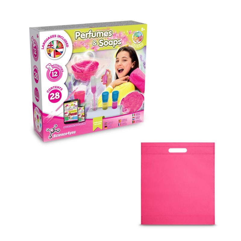 Kit de Perfume y Jabón IV Juego didáctico suministrado con bolsa de regalo en tejido no tejido (80 g/m²)