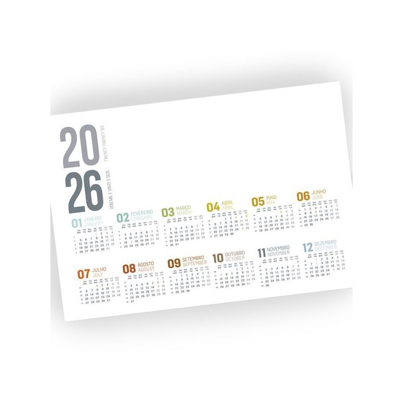 Planny Planificador de escritorio en PVC con calendario